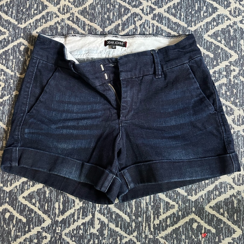 Dark denim women’s shorts - Dear John Denim